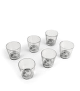Harrods Fornasetti Set of 6 Tema e Variazioni Artistic Glasses (8cm)- Buy online at McGrocer