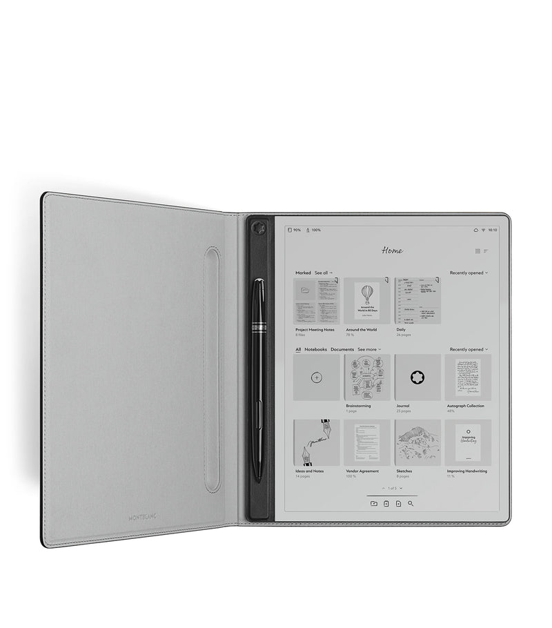 Montblanc digital paper tablet with stylus, interchangeable tips and USB-C cable, imported from the UK
