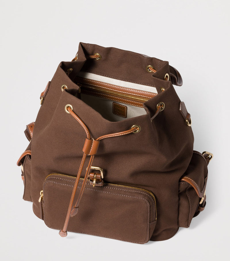 Miu Miu leather canvas backpack 29.5cm - British product
