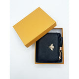 SVNX bee embellishment purse black, imported from the UK