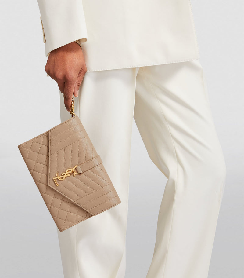 Saint Laurent quilted leather pouch (British brand)
