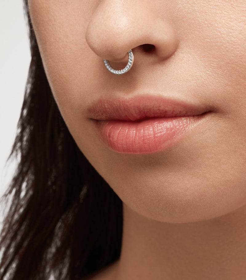Maria Tash diamond eternity hoop earring 9.5mm - British product
