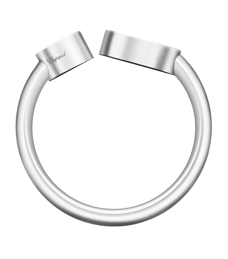 Chopard White Gold Diamond Happy Hearts Ring, UK version