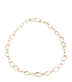 Pomellato rose gold hoop chain necklace (British brand)
