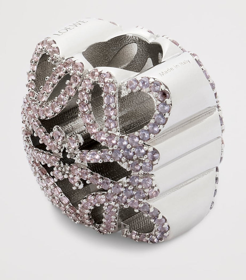 LOEWE Bombe Anagram dice charm silver-tone (British brand)