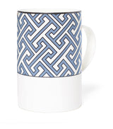 Harrods Geometric Print Maxi Mug in Fine Bone China- Buy online at McGrocer