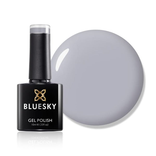Bluesky gel polish Quiet Grey (British brand)