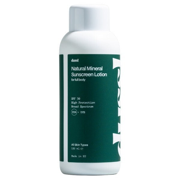 dussl natural mineral sunscreen SPF 30 150ml (British brand)