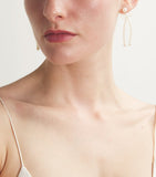 Sophie Bille Brahe bow rosette earrings freshwater pearl 14kt gold - British product