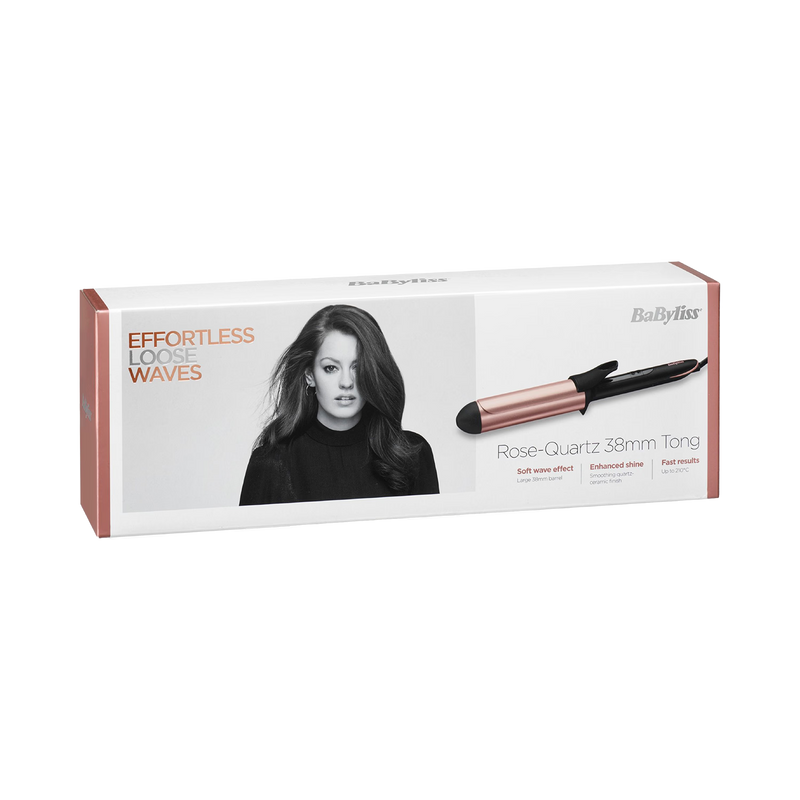 BaByliss Rose Quartz curling tong 38mm, UK version