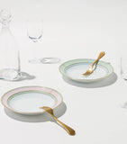 GINORI 1735 porcelain Colonna Diva Rosa soup plate 24cm, UK version