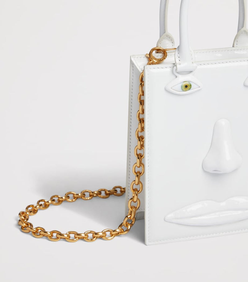 Schiaparelli calfskin face bag mini top-handle (British brand)