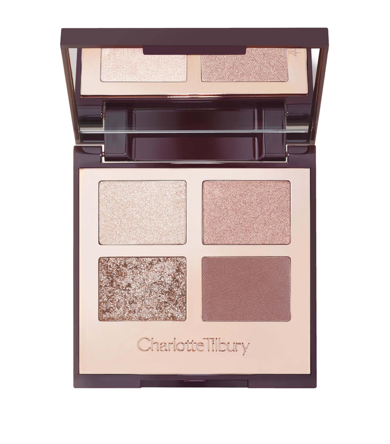 Charlotte Tilbury eye shadow palette with four shades - British product