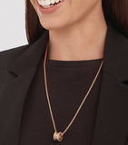 Bvlgari B.zero1 rose gold and diamond necklace, imported from the UK