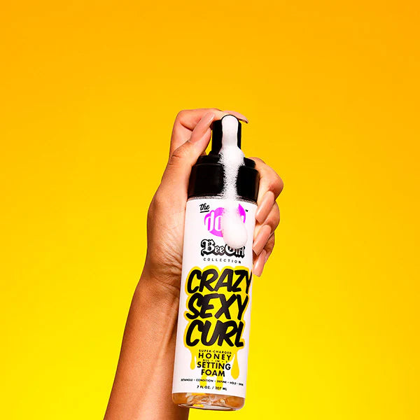 CrazySexyCurls Honey Setting Foam for curl care (British brand)