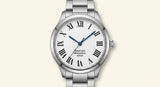 Cartier Ballon Bleu steel mechanical watch 36.6mm, UK version