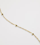 Monica Vinader yellow gold beaded chain necklace, imported from the UK