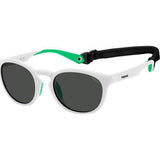 Polaroid White PLD 7050 sunglasses with plastic frame, UK version