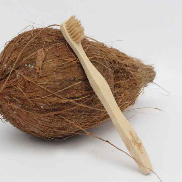 Organically Epic children's bamboo toothbrush imported from the UK