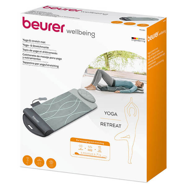 Beurer electric yoga stretch mat with remote control (British brand)