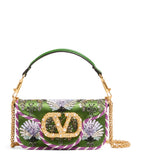 Valentino Garavani small embellished Locò shoulder bag, imported from the UK