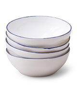Harrods Feldspar Set of 4 Cobalt Ice Cream Bowls (13cm)- Buy online at McGrocer