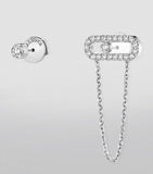 Messika Move Uno earrings white gold diamonds, UK version