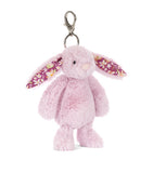 Jellycat Thistlepop Blossom Bunny bag charm, imported from the UK