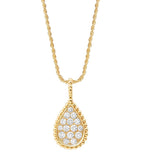 Boucheron Serpent Bohème diamond pendant in yellow gold (British brand)