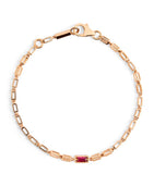 Suzanne Kalan rose gold ruby bracelet medium size (British brand)