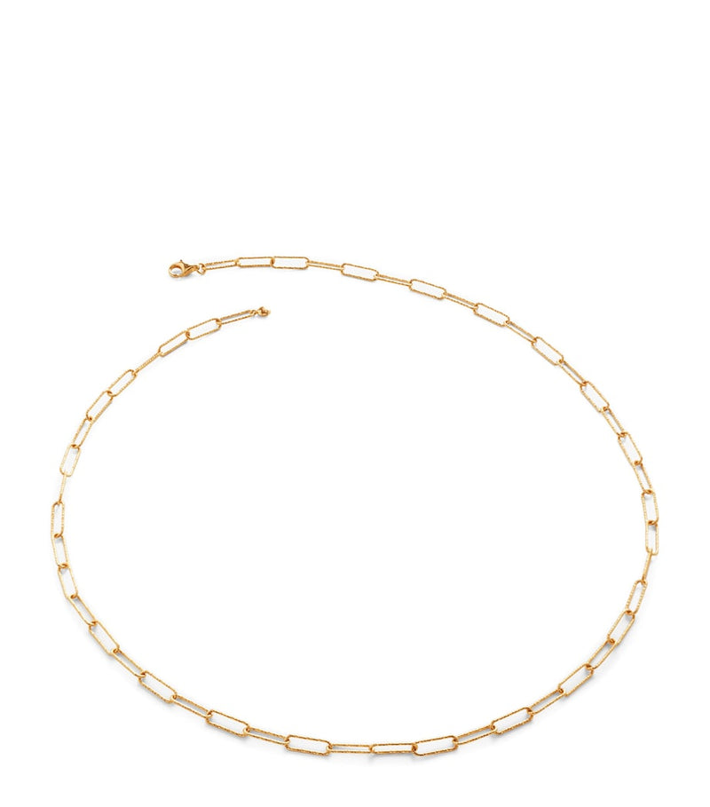 Monica Vinader Gold Vermeil Alta Necklace 46cm (British brand)
