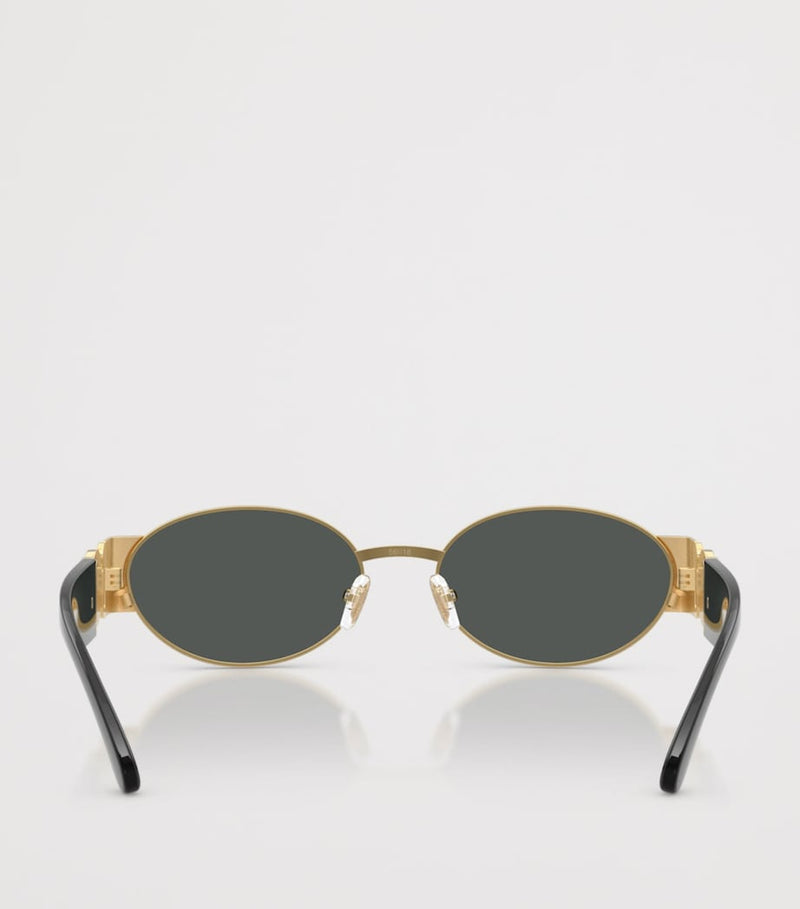 Versace steel oval sunglasses - British product