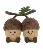 Jellycat soft toy acorns Ort and Tum 18cm, UK version