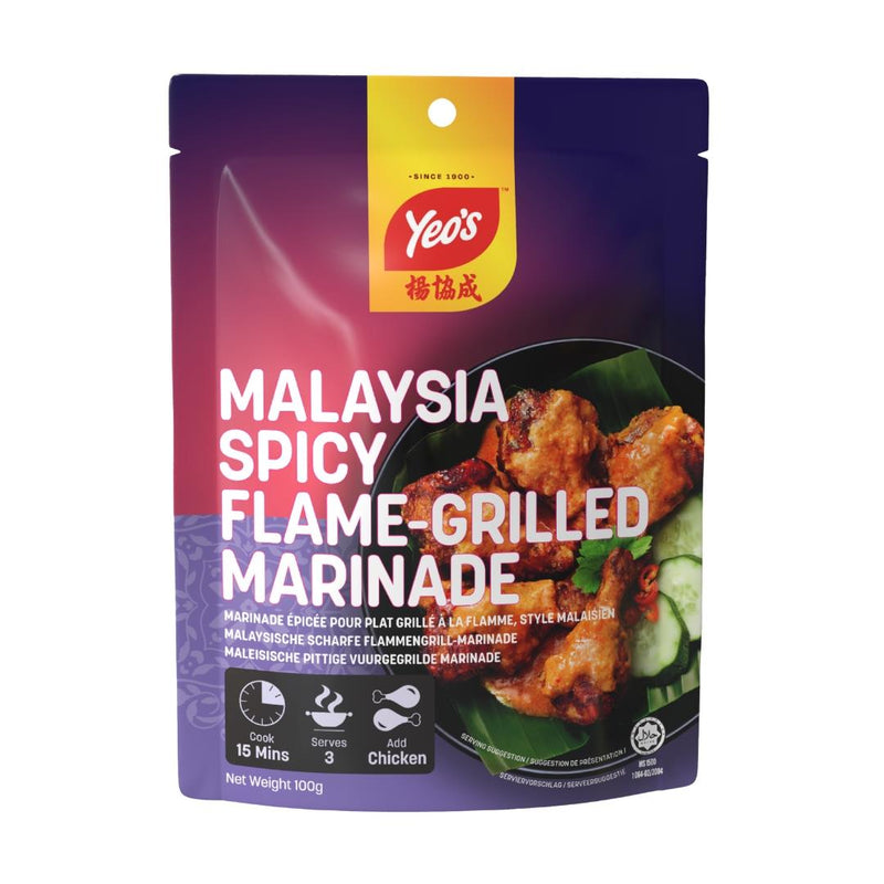 Yeo's spicy flame-grilled marinade paste - British product