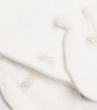Marie-Chantal baby hat and mitten gift set in pointelle cotton, imported from the UK