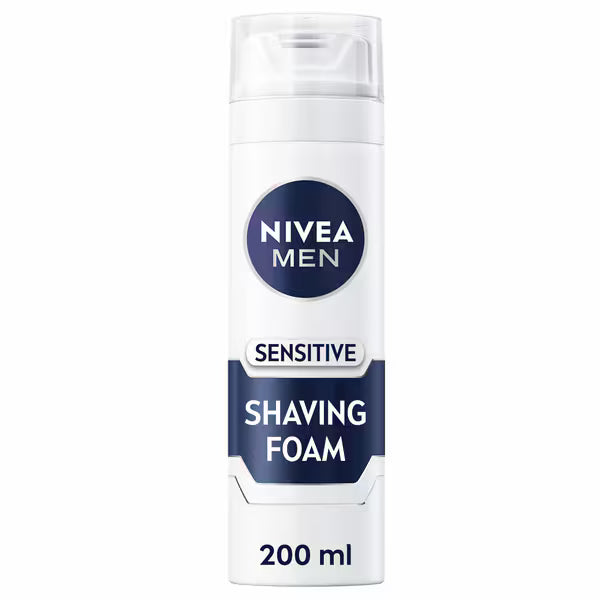 NIVEA sensitive shaving foam 200ml, imported from the UK