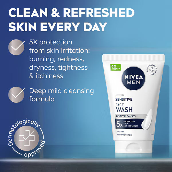 NIVEA sensitive shaving foam 200ml, imported from the UK