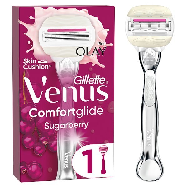 Venus Comfortglide Sugarberry Plus Olay Razor - 1 Blade GOODS Superdrug