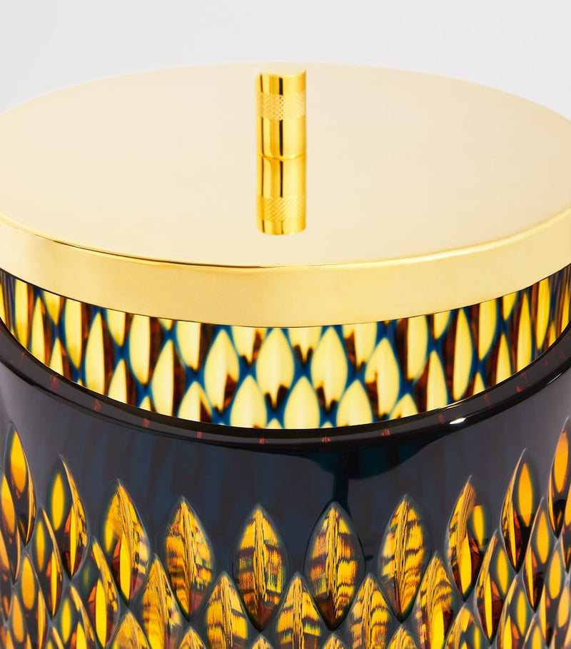 Zodiac Crystal Lidded Bin bathroom accessory, imported from the UK