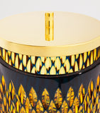 Zodiac Crystal Lidded Bin bathroom accessory, imported from the UK