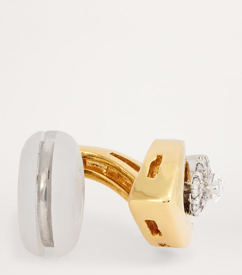 Yeprem diamond ear cuff 18kt gold, UK version