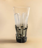 Lalique crystal Basalte vase 46cm, UK version