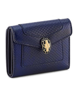 Harrods Bvlgari Karung Leather Serpenti Forever Compact Wallet- Buy online at McGrocer