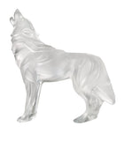 Lalique crystal howling wolf sculpture, UK version