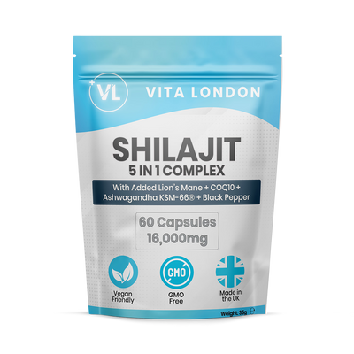 Holland & Barrett Shilajit 5-in-1 Complex Capsules Dietary Supplement, 60 Capsules- Buy online at McGrocer