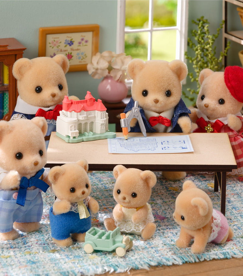 Sylvanian Families Biscuit Bear toy family - British product
