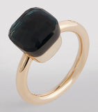 Pomellato Nudo Classic ring rose white gold London topaz, imported from the UK