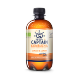 Holland & Barrett Captain Kombucha Ginger & Lemon Bio-Organic Drink 400ml- Buy online at McGrocer