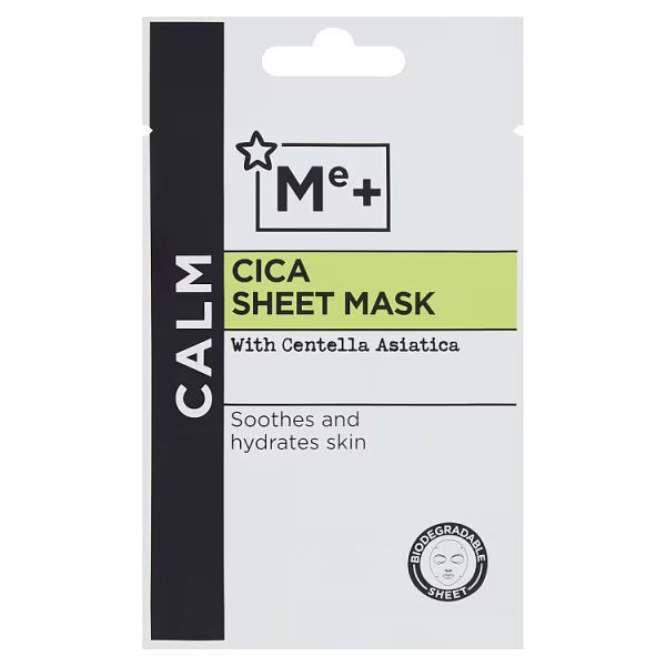 Me+ Cica Sheet Mask Centella Asiatica formula imported from the UK