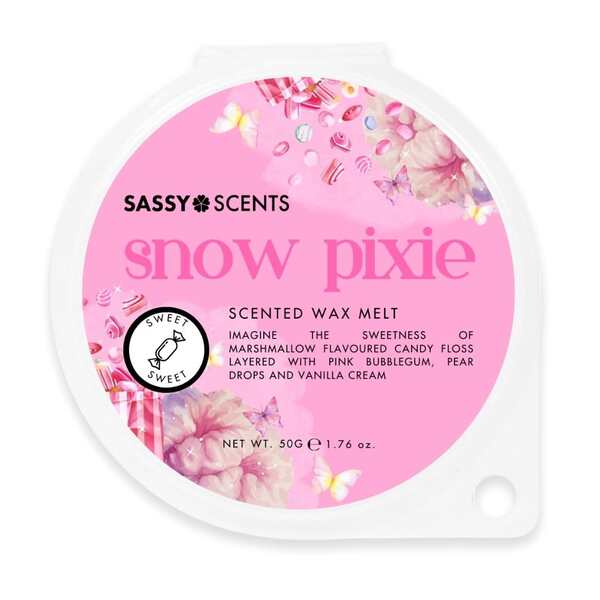 Sassy Scents Snow Pixie Wax Melt 50g (British brand)